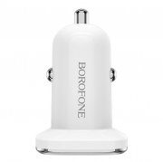 Превью Автомобильное зарядное устройство Borofone BZ12A Lasting USB (белое) — 7