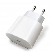 Сетевое зарядное устройство для Apple USB-Type-C (белое) (AA)