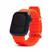 Ремешок - ApW26 Ocean Band Apple Watch 42 mm Watch 42/44/45/49мм силикон (оранжевый)