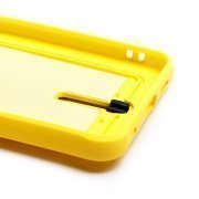 Чехол-накладка - SC304 с картхолдером для Xiaomi Redmi Note 12 4G (желтая) — 1