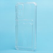 Чехол-накладка - Чехол-накладка - SC276 с картхолдером для Xiaomi Redmi Note 11 4G Global (прозрачная) (224816) — 2