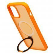 Чехол-накладка - SM088 SafeMag для Apple iPhone 12 Pro Max (оранжевая) — 3
