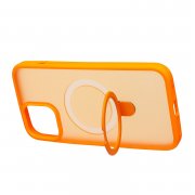 Чехол-накладка - SM088 SafeMag для Apple iPhone 12 Pro Max (оранжевая) — 2
