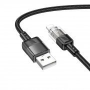 Кабель Hoco U129 для Apple (USB - lightning) (черный)