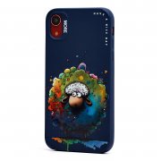 Чехол-накладка - SC335 для Apple iPhone XR (овечка) (темно-синя) (227092) — 3