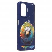 Чехол-накладка - SC335 для Xiaomi Redmi Note 11 4G Global (овечка) (темно-зеленая) (227242) — 3