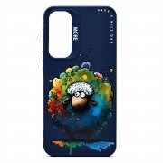 Чехол-накладка - SC335 для Samsung Galaxy A55 (A556E) (овечка) (темно-синяя) (232913) — 1