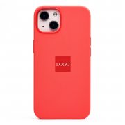 Чехол-накладка ORG Silicone Case SafeMag с анимацией для Apple iPhone 13 (розовый помело) — 1