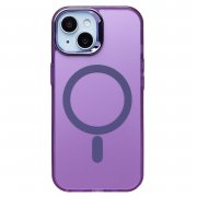 Чехол-накладка SafeMag для Apple iPhone 15 (лиловая) — 1