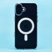 Чехол-накладка SafeMag для Apple iPhone 16 Plus (прозрачная)