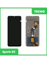 Дисплейный модуль с тачскрином для Tecno Spark 8C (черный)