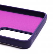 Чехол-накладка для Samsung Galaxy S21 FE (G990B) (кот) (фиолетовая) — 3