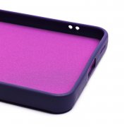 Чехол-накладка для Samsung Galaxy S21 FE (G990B) (кот) (фиолетовая) — 2