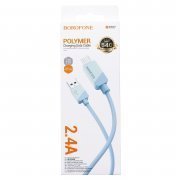 Кабель Borofone BX107 (USB - micro USB) 100см (синий) — 3