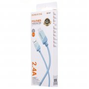Кабель Borofone BX107 (USB - micro USB) 100см (синий) — 2