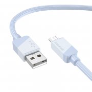 Кабель Borofone BX107 (USB - micro USB) 100см (синий) — 1