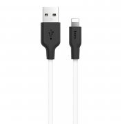 Кабель Hoco X21 Plus (USB - lightning) 100см 2.4A (черно-белый)