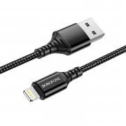 Кабель Borofone BX54 Ultra bright (USB - lightning) 100см 2.4A (черный) — 1