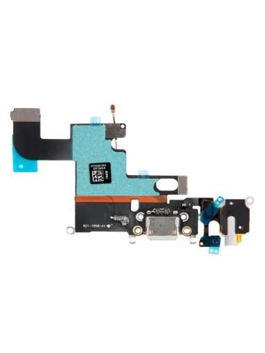 Шлейф для Apple iPhone 6 на разъем зарядки/разъем гарнитуры/микрофон (белый) &mdash; 2