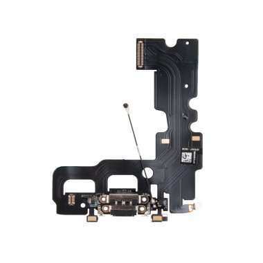 Шлейф для Apple iPhone 7 на разъем зарядки/микрофон (черный)