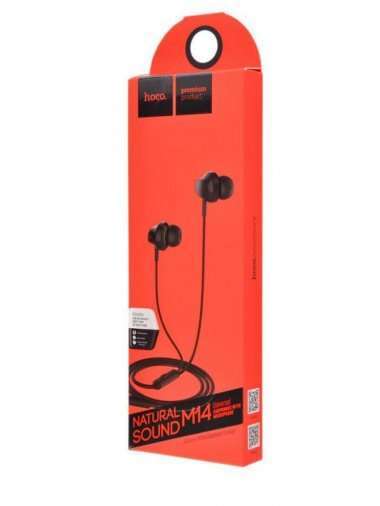 Проводная стереогарнитура HOCO M14 (3.5 мм) (черная) &mdash; 2