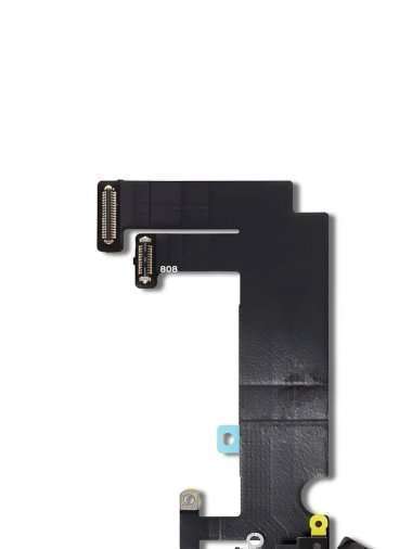 Шлейф для Apple iPhone 12 mini на разъем зарядки/микрофон (черный) Премиум &mdash; 2