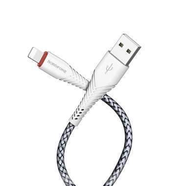 Кабель Borofone BX25 Powerful для Apple (USB - Lightning) белый — 6