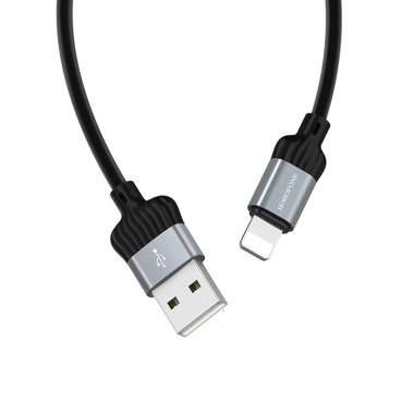 Кабель Borofone BX28 Dignity для Apple (USB - Lightning) серый — 4