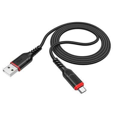 Кабель HOCO X59 Victory USB - microUSB (черный) — 4