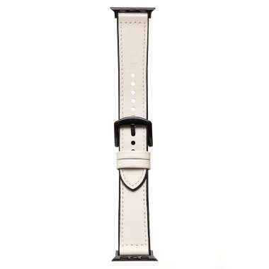 Ремешок - ApW39 Skin Apple Watch 41 mm экокожа (белый) — 1