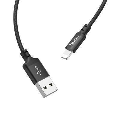 Кабель Hoco X14 (USB - lightning) 200см (черный) — 7