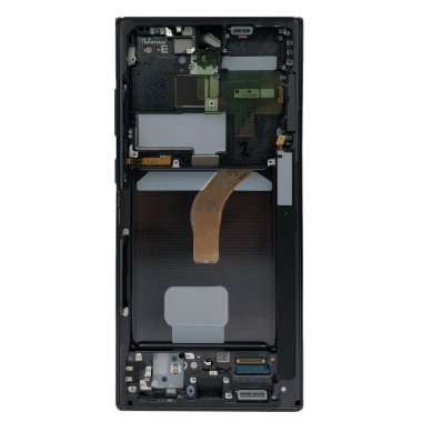 Дисплейный модуль с тачскрином для Samsung Galaxy S22 Ultra (S908B) (черный) (OLED) — 3