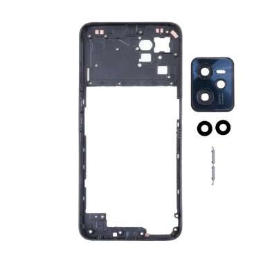 Средняя часть для Realme C35 (черный) &mdash; 1