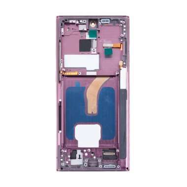 Дисплейный модуль с тачскрином для Samsung Galaxy S22 Ultra (S9080) (бордовый) (OLED) &mdash; 1