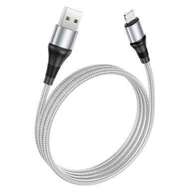 Кабель Hoco X50 (USB - lightning) 100см (серый) — 3