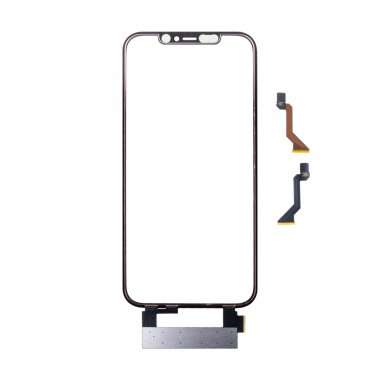 Стекло для Apple iPhone 12 Pro Max в сборе с тачскрином, рамкой и OCA пленкой (черное) — 1