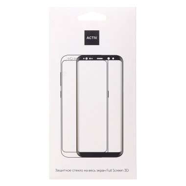 Защитное стекло Activ 3D для Xiaomi Redmi 9A (черное) — 3
