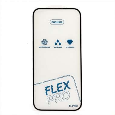 Защитное стекло Cellis для Apple iPhone 15 Pro (черное) — 1